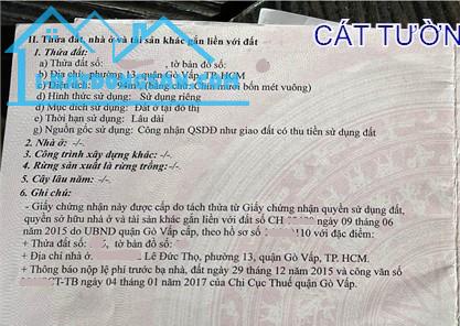 Giảm mạnh! Bán nhà 5x22m, hẻm 8m Lê Đức Thọ thông Kênh Tham Lương. Chỉ 7.6 tỷ - 2