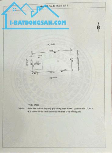 PHÂN LÔ ĐỘI NHÂN - GARA Ô TÔ - THÔNG SỐ ĐẸP - DT 92m2 4 tầng MT 7m Giá 15.5 tỷ - 4