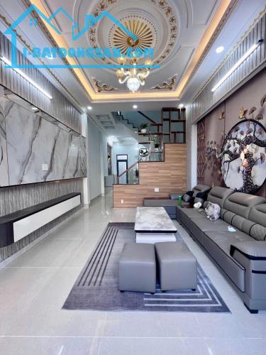 BÁN NHÀ HẺM XE HƠI 5m - 60.4m2 (4 x 15), 3 TẦNG, 4PN, LÒ LU, TRƯỜNG THẠNH, QUẬN 9 - 1