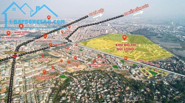 Đất nền hướng Đông Nam Khu đô thị Núi Long - Vị trí đắc địa, giá tốt