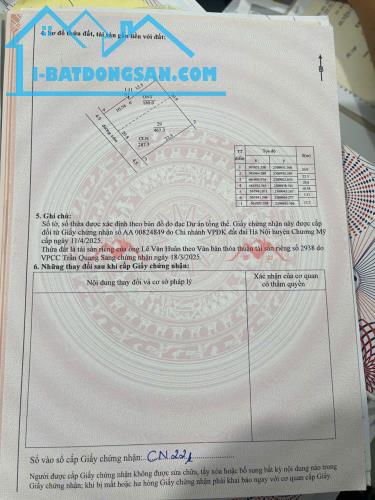 CHÍNH CHỦ BÁN LÔ ĐẤT 467,3M TẠI TÂN TIẾN-CHƯƠNG MỸ-HÀ NỘI - 3