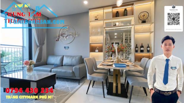 Bán Căn Hộ Chung Cư Cao Cấp CityMark Residence Phú Mỹ 2PN 58m2 Giá 1,9Ty Cam Kết Thuê 10Tr - 1