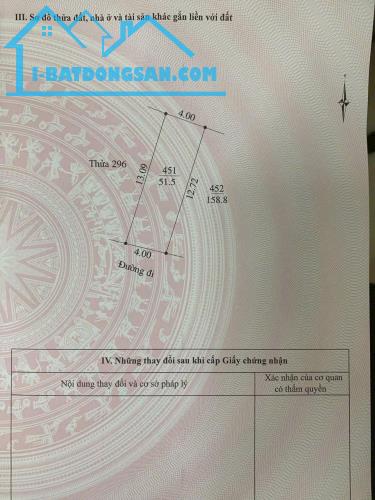Bán đất ngõ phố Lê Viết Quang, ph Ngọc Châu, TP HD, 51.5m2, mặt tiền 4m, chỉ 1.55 tỷ - 2