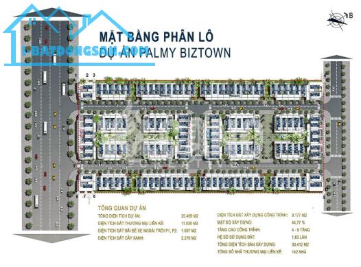 Bán lô liền kề Palmy Biztown Thanh Trì – 75m² – 150tr/m² - 1