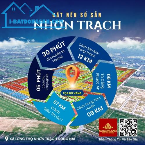 Cty Saigonland - Đầu tư đất nền  tại Nhơn Trạch với tài chính từ 2 đến 3 tỷ đồng - 1
