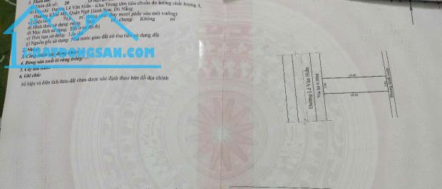 Chính chủ bán đất mặt tiền Lê Văn Hiến , Phường Khuê Mỹ , Quận Ngũ Hành Sơn , TP. Đà Nẵng - 1