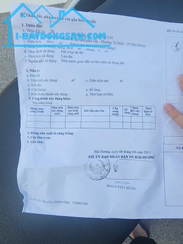 Bán Đất View Đẹp, Hướng Đông – Vị Trí Trung Tâm KĐT Thiên Phú, Tứ Minh, Hải Dương - 2
