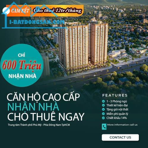 Chỉ Cần Thanh Toán 600 Triệu Nhận Nhà Khai Thác Cho Thuê 12Tr/Tháng