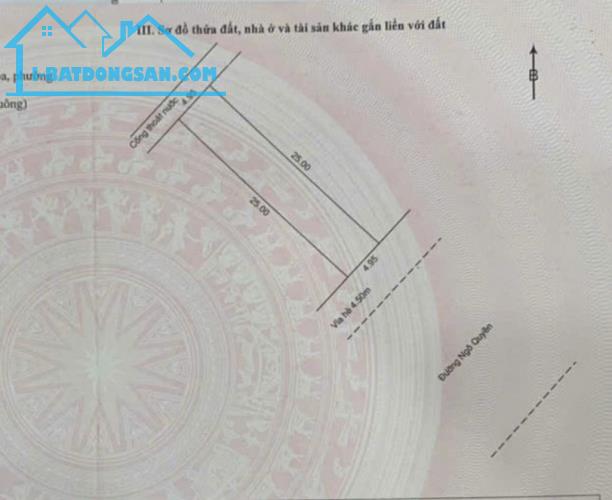 NHÀ 2 TẦNG MẶT TIỀN NGÔ QUYỀN – ĐẤT ĐẸP VUÔNG VỨC – TIỀM NĂNG KINH DOANH CỰC MẠNH
