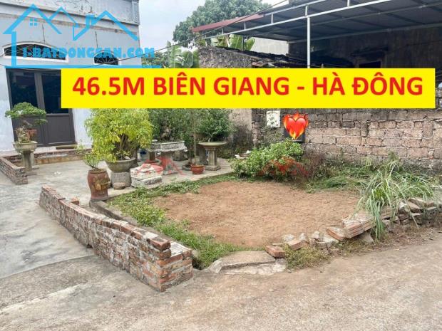 CHÍNH CHỦ BÁN LÔ ĐẤT 46,5M TẠI BIÊN GIANG-HÀ ĐÔNG-HÀ NỘI - 1