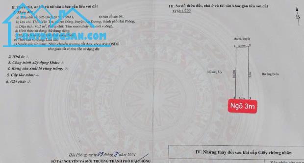 Đất Vân Tra , An Đồng , An Dương
