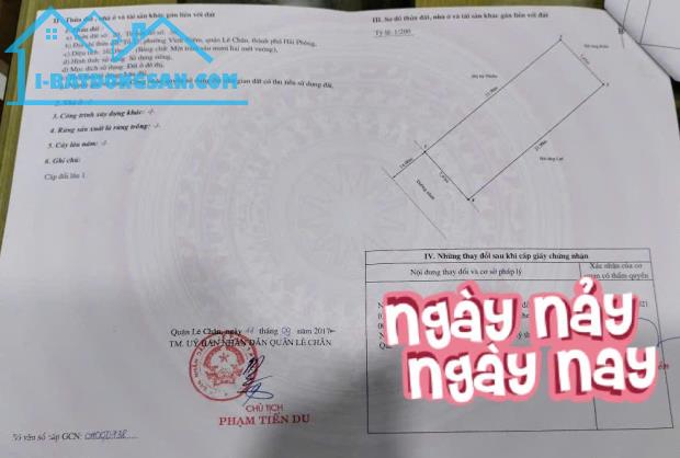 Đất mặt đường Khúc Thừa Dụ , Lê Chân - 88m, Giá 5.87 tỉ, vị trí đẹp - 3