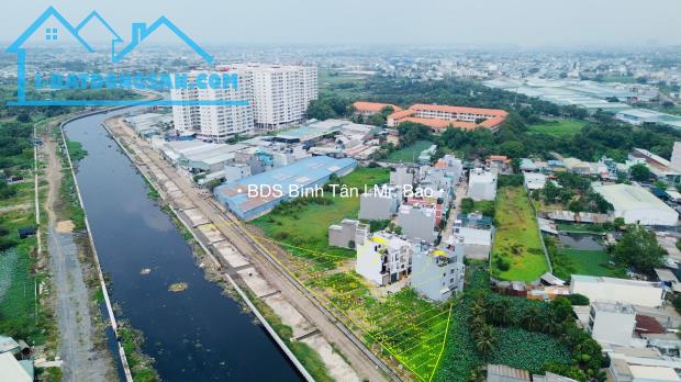 50.	Bán Đất Đầu Tư Mặt Tiền Đường 20m Kênh Tham Lương 80m2 Giá Tốt 4,65 Tỷ SHR