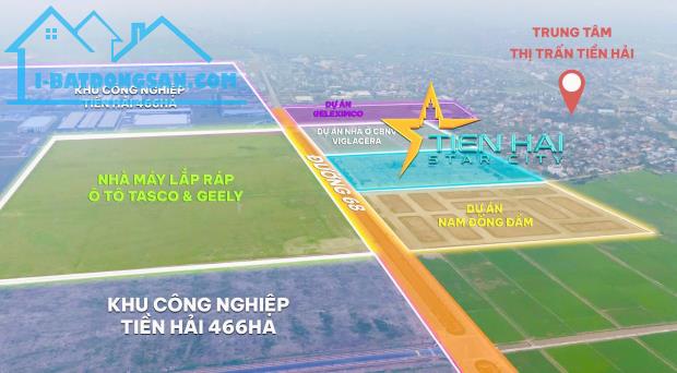 Bán đất đấu gía khu CN Tiền Hải, phân lô vỉa hè, hạ tầng đẹp, sổ đỏ,chỉ 1,3 tỷ/lô - 5