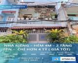 Nhà riêng 2PN Bình Hưng Hòa A , 48m2 – SHR, hẻm 4m, 4.25 tỷ