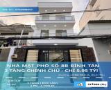 Chính chủ gửi bán nhà mặt phố Số 8B Bình Tân- 56m2 – SHR, hoàn công đầy đủ