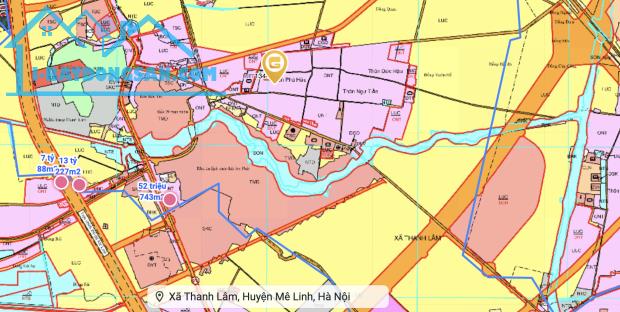 Bán đất Thanh Lâm Mê Linh, trục KD 3ôto tránh vỉa hè 2m, cách QL23 50m, VĐ4 1km. Giá 2x/m - 2