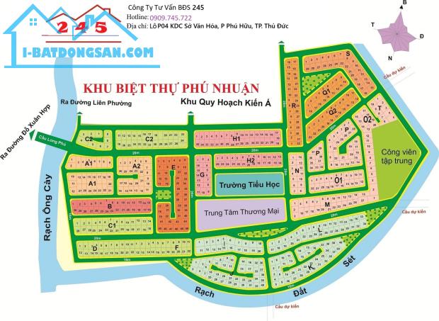 BÁN ĐẤT DỰ ÁN PHÚ NHUẬN – TRỤC CHÍNH & ĐƯỜNG 20M, VỊ TRÍ ĐẸP, GIÁ ĐẦU TƯ - 1
