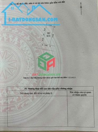 BÁN ĐẤT 50M2 THÔN ĐOÀI VIỆT HÙNG ĐÔNG ANH - THÔNG Ô TÔ NHỈNH 4 TỶ