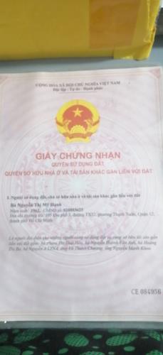 SANG NỀN MẶT TIỀN THẠNH XUÂN , Q.12, , 76M2, GIÁ 1.6 TỶ . 152 M2 , 3 ,2 TỸ - 4