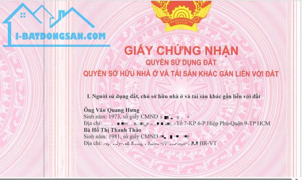 BÁN NHÀ CHÍNH CHỦ – VỊ TRÍ TRUNG TÂM TP. BÀ RỊA, TIỀM NĂNG SINH LỜI CAO - 1