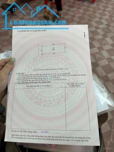 Bán đất Lương Nỗ Tiên Dương - 58.9m2 - Đường thông ô tô 7 chỗ - 1