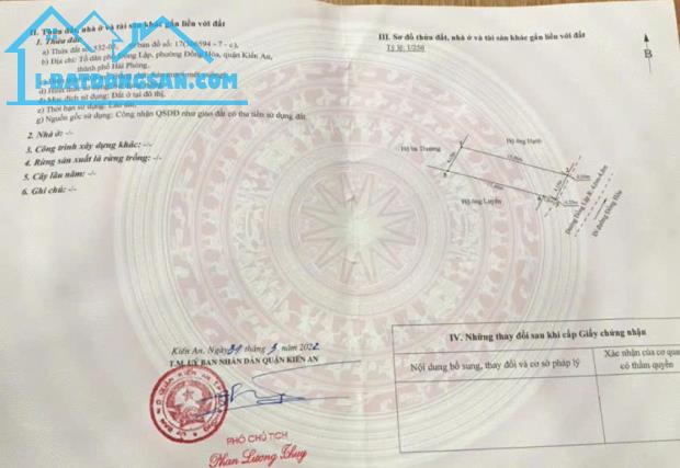 BÁN ĐẤT  ĐƯỜNG ĐỒNG LẬP, ĐỒNG HÒA, KIẾN AN, HẢI PHÒNG