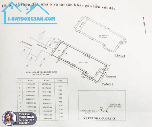 BÁN NHÀ TÔN ĐẢN. 79M2. NGANG KHỦNG 5MX15M. 2 TẦNG. KHÔNG BỊ QUI HOẠCH. HẺM YÊN TĨNH - 2