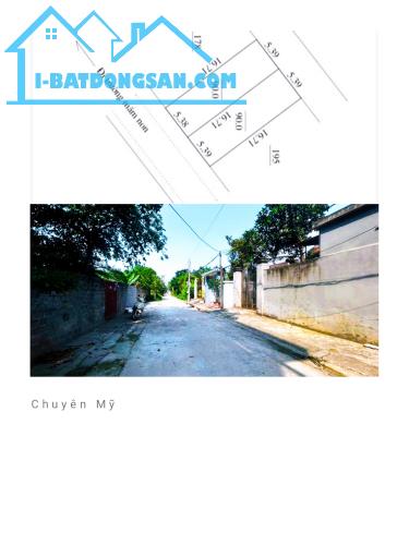 Bán F0 đất nghề Chuyên Mỹ 2 mặt đường 5-6m thông,gần trường học các cấp,Full tiện ích