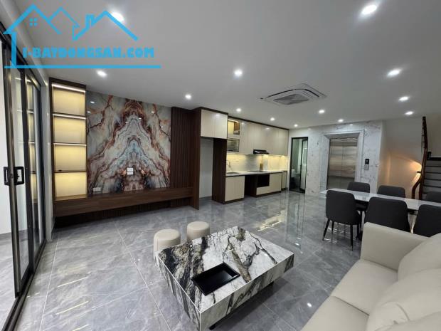 BÁN NHÀ GẦN HỒ ĐỀN LỪ, NGÕ THÔNG, Ô TÔ TRÁNH, 7 TẦNG THANG MÁY, THÔNG SÀN, KINH DOANH - 3