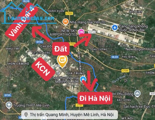 Bán đất Tổ 5 Quang Minh Mê Linh, 64m 3.25tỷ Đường oto. 100m ra Khu DV KD sầm uất, sát KCN