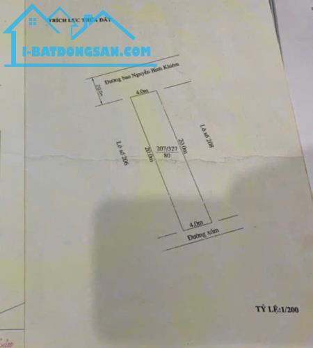 Bán đất mặt đường Nguyễn Bỉnh Khiêm, Đông Hải, Hải Phòng, Dt 70m,giá 3ty1