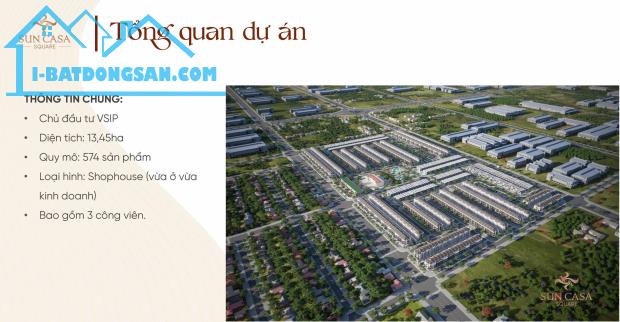 DỰ ÁN SUNCASA SQUARE – SHOPHOUSE TÂM ĐIỂM ĐẦU TƯ & AN CƯ TẠI BÌNH DƯƠNG - 1
