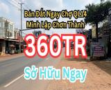 BÁN 4 SỔ ĐẤT LIỀN KỀ – TỔNG 1000M² – 400M² THỔ CƯ – GIÁ 360TR