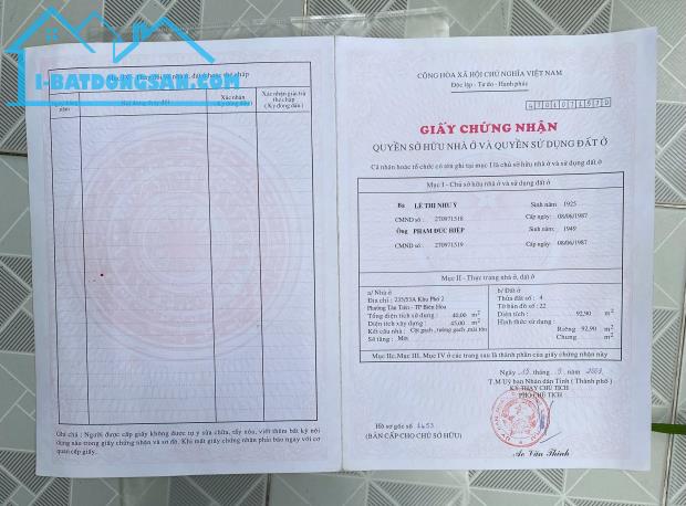 ► CẦN BÁN NHÀ CẤP 4 HẺM XE TẢI – TÂN MAI, BIÊN HÒA - 4