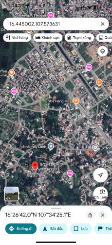 BÁN ĐẤT 104,2M2 KIỆT ÔTÔ 91 THÍCH TỊNH KHIẾT, PHƯỜNG THUỶ XUÂN, TP HUẾ, CHỈ 1,68 TỶ