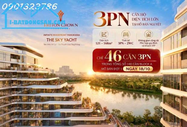 BÁN CĂN HỘ TRITON CROWN QUẬN 7 – VỊ TRÍ ĐẮC ĐỊA HỒ BÁN NGUYỆT, LÃI SUẤT 0%, ÂN HẠN GỐC