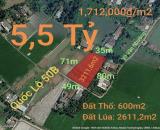 Bán hạ giá đất thổ lúa hai mặt tiền Quốc Lộ 50B giá 5,5 tỷ