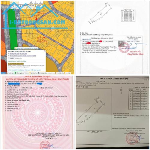 CHÍNH CHỦ BÁN ĐẤT, TẶNG NHÀ, 2 THOÁNG, NGÕ 63 TRẦN QUỐC VƯỢNG, Q.CẦU GIẤY - 1
