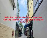 Bán Nhà Cách 1 Căn Ra Hẻm Ô Tô - 3.6mx9m - Chợ Tân Bình - Đông Hồ - 4.2 Tỷ Ít