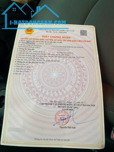 Cần bán 167m² đất đã có sẵn nhà 2 tầng,ô tô đỗ cửa  tại Yên Thái, Phú Cát, Quốc Oai,