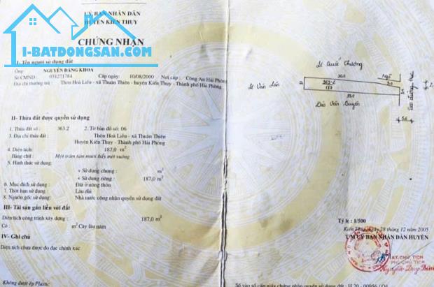 Bán đất Thuận Thiên - Kiến Thụy - Hải Phòng