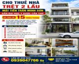 Cho thuê nhà trệt 2 lầu Mặt Tiền Trần Minh Sơn - Gần Đại Học Y Dược Cần Thơ