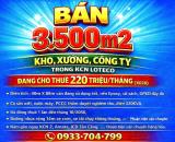 BÁN 3500m2 KHO, NHÀ XƯỞNG TRONG KCN LOTECO LONG BÌNH, ĐỒNG NAI, ĐANG CHO THUÊ 300TR/THÁNG