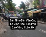 Bán gấp nhà Lê Vĩnh Hoà, Gần Văn Cao, 3.6x18m, 8.5 tỷ
