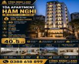 BÁN TÒA APARTMENT HÀM NGHI - NAM TỪ LIÊM - 40 PHÒNG - DT 200 TR/TH - 120M2 - 8 TẦNG - MT