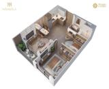 Bán Căn 2PN diện tích 59m2  Tầng 7! Dự Án Mangala Complex Song Khê Nội Hoàng Bắc Ninh