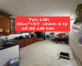 Tựu Liệt nhà 35m²×5T nhỉnh 5 tỷ, gần chợ, trường học,nhiều tiện ích,sổ đỏ sẵn sàng