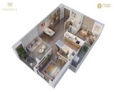 Bán Căn 2PN+ 67m2 ! Dự Án Mangala Complex Song Khê Nội Hoàng Bắc Ninh