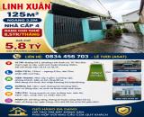 LINH XUÂN - 125M² NGANG 5,5M - NHÀ CẤP 4 ĐANG CHO THUÊ 8,5TR/THÁNG - 5,8 TỶ